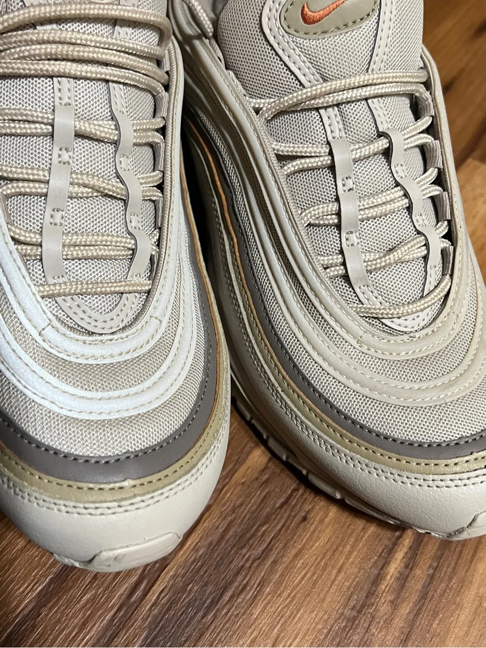 Nike Air Max 97 Beige Men's Size 8.5 Cream Running Athleisure Shoes